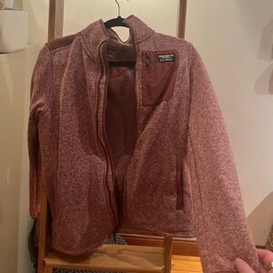 L.L. Bean Women's Pink Fleece Zip Up Jacket